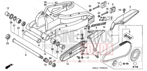 BRAS OSCILLANT CBR1000RR5 de 2005